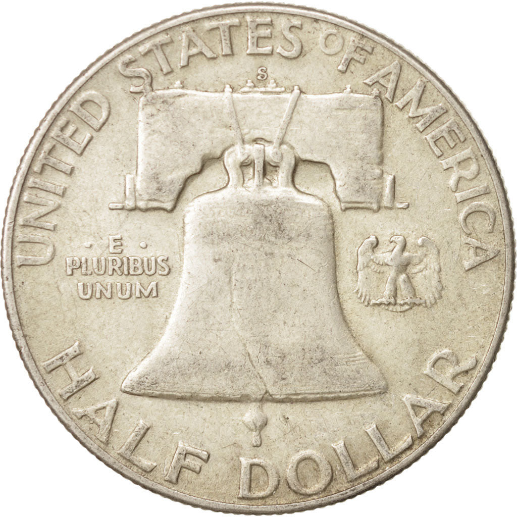 United States, Franklin Half Dollar, 1952, San Francisco, EF, KM:199