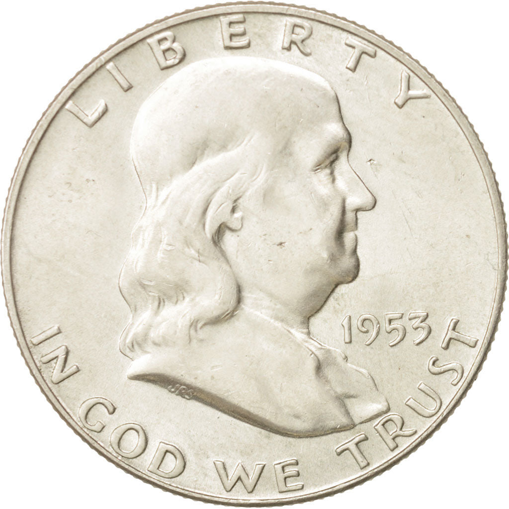 United States, Franklin Half Dollar, 1953, Denver, AU, KM:199