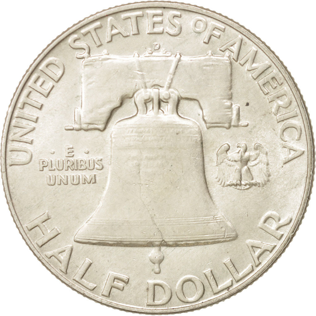 United States, Franklin Half Dollar, 1953, Denver, AU, KM:199