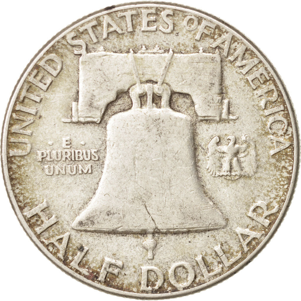Coin, United States, Franklin Half Dollar, Half Dollar, 1954, U.S. Mint