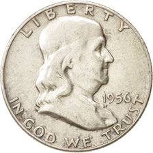 United States, Franklin Half Dollar, 1956, Philadelphia, EF, KM:199