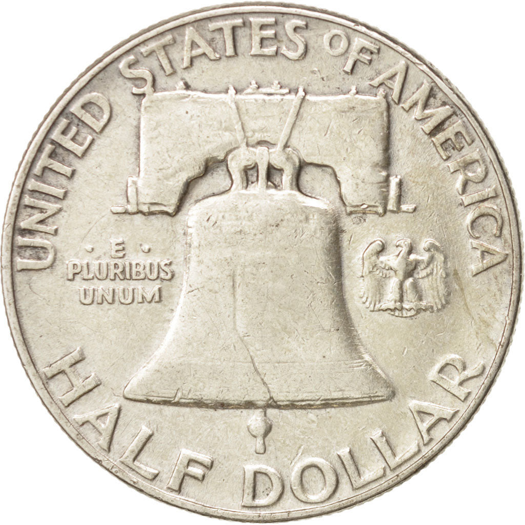 United States, Franklin Half Dollar, 1956, Philadelphia, EF, KM:199