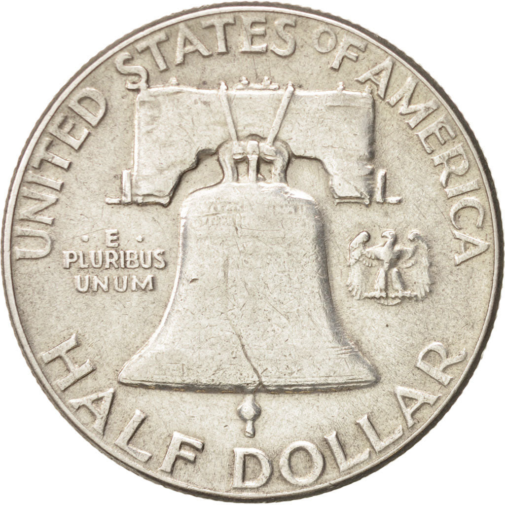 Coin, United States, Franklin Half Dollar, Half Dollar, 1957, U.S. Mint