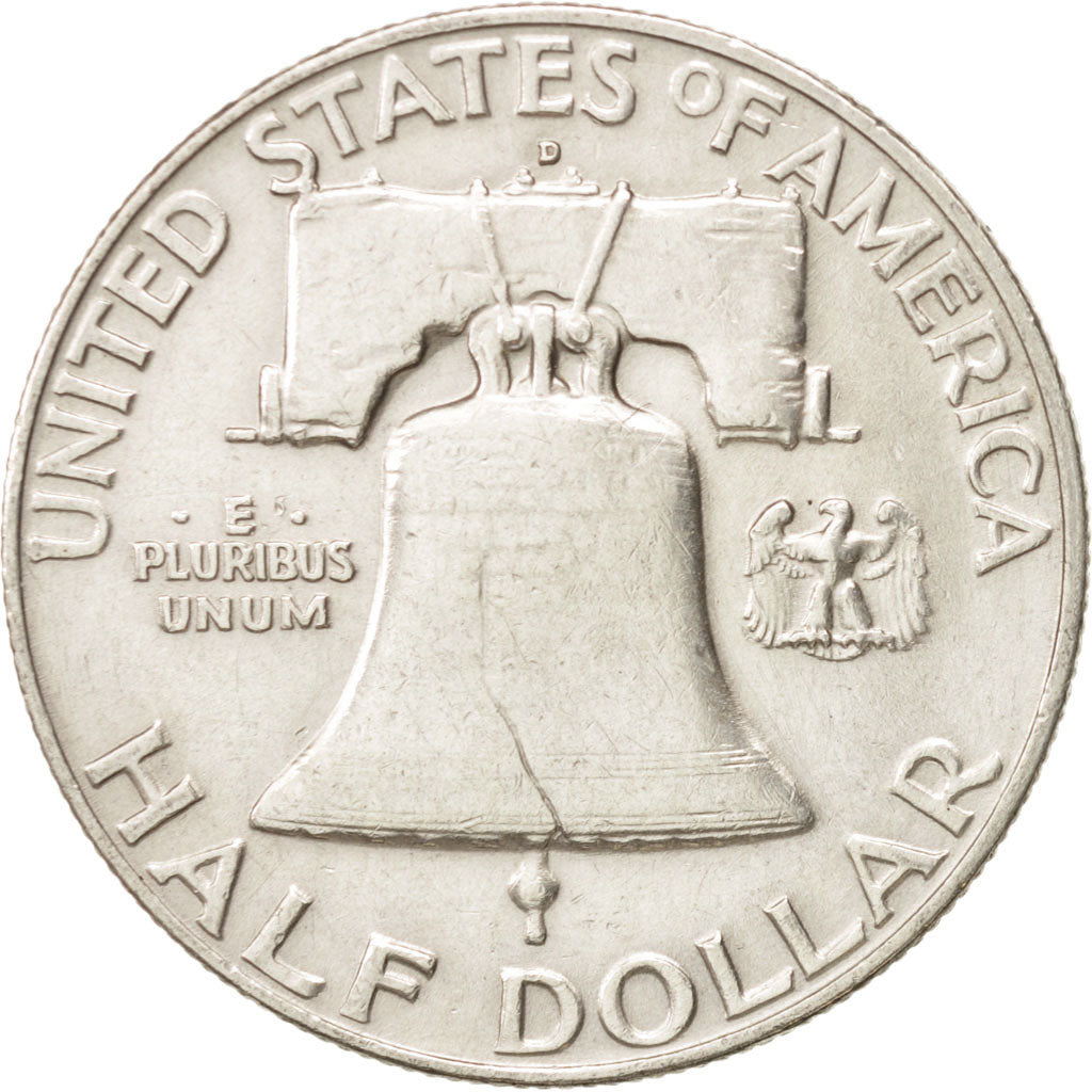 United States, Franklin Half Dollar, 1957, Denver, EF, KM:199