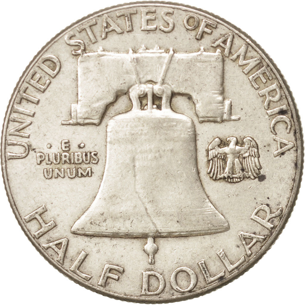 Coin, United States, Franklin Half Dollar, Half Dollar, 1958, U.S. Mint