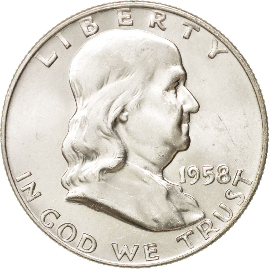 United States, Franklin Half Dollar, 1959, Denver, AU, KM:199