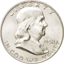 United States, Franklin Half Dollar, 1959, Denver, AU, KM:199