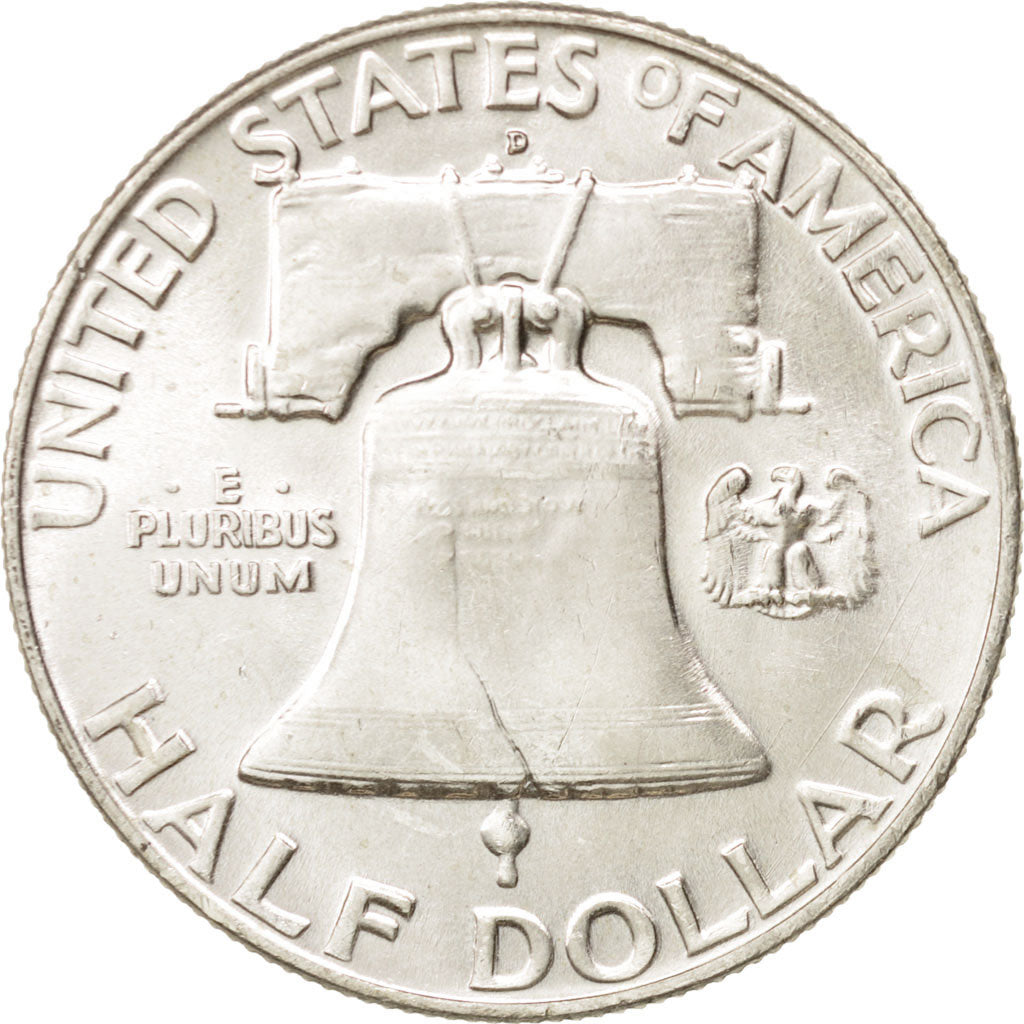 United States, Franklin Half Dollar, 1959, Denver, AU, KM:199