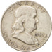 Coin, United States, Franklin Half Dollar, Half Dollar, 1959, U.S. Mint, Denver