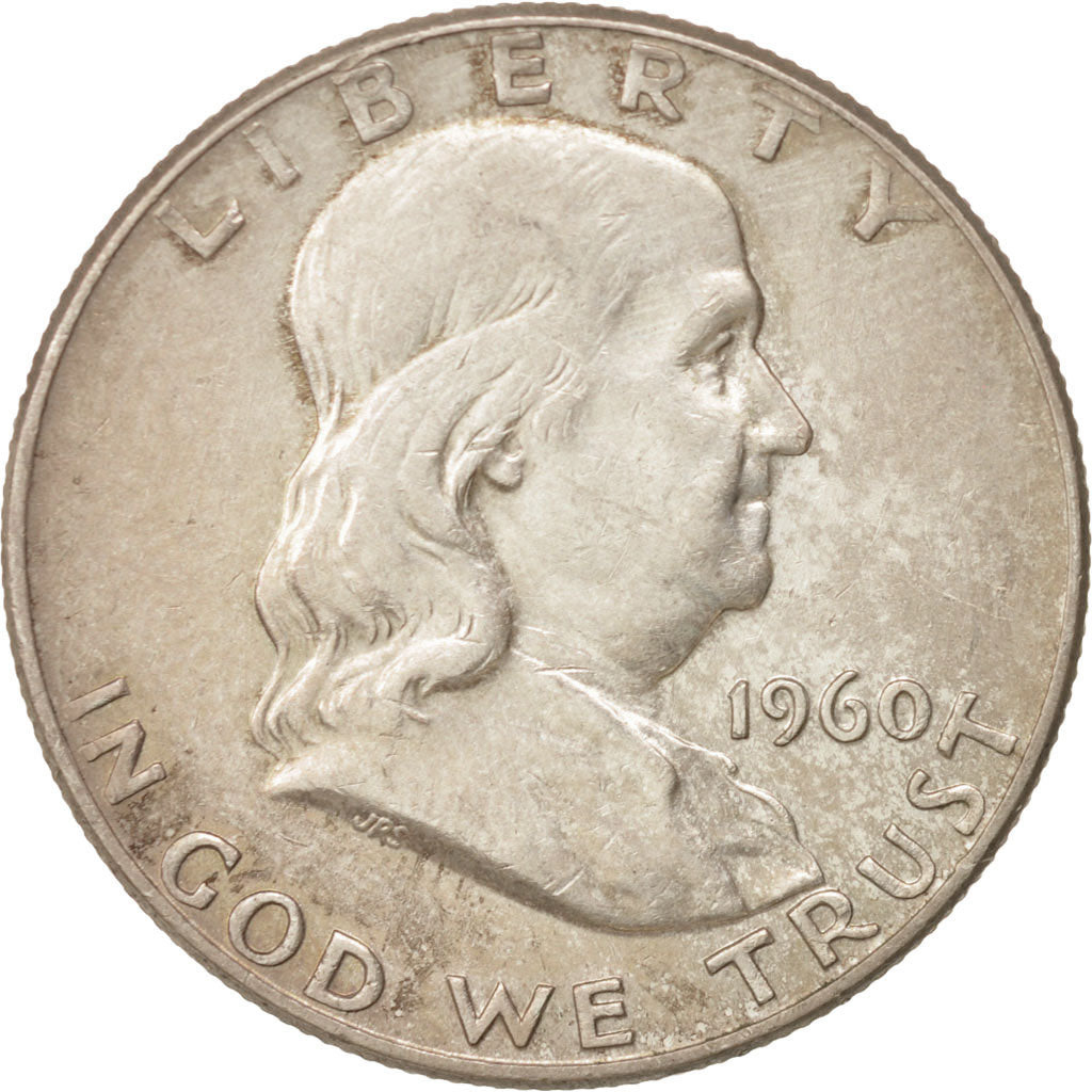United States, Franklin Half Dollar, 1960, Philadelphia, EF, KM:199