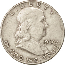 United States, Franklin Half Dollar, 1960, Denver, EF, KM:199