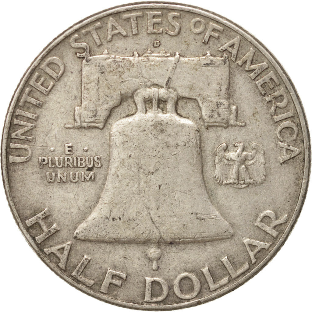 United States, Franklin Half Dollar, 1960, Denver, EF, KM:199