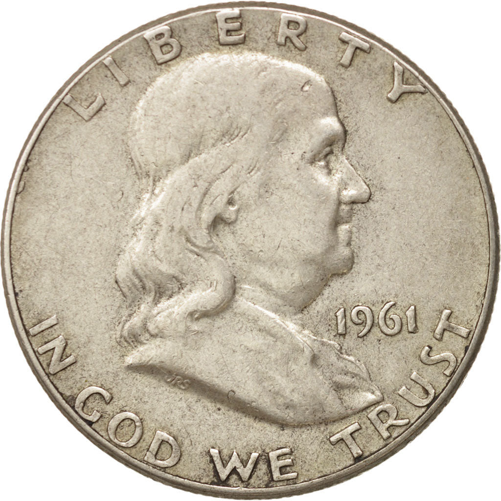 Coin, United States, Franklin Half Dollar, Half Dollar, 1961, U.S. Mint