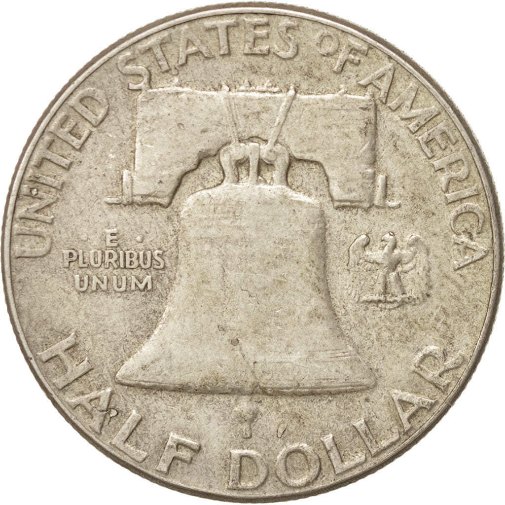 Coin, United States, Franklin Half Dollar, Half Dollar, 1961, U.S. Mint