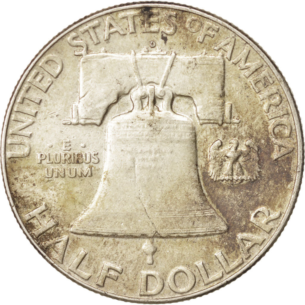 Coin, United States, Franklin Half Dollar, Half Dollar, 1963, U.S. Mint, Denver
