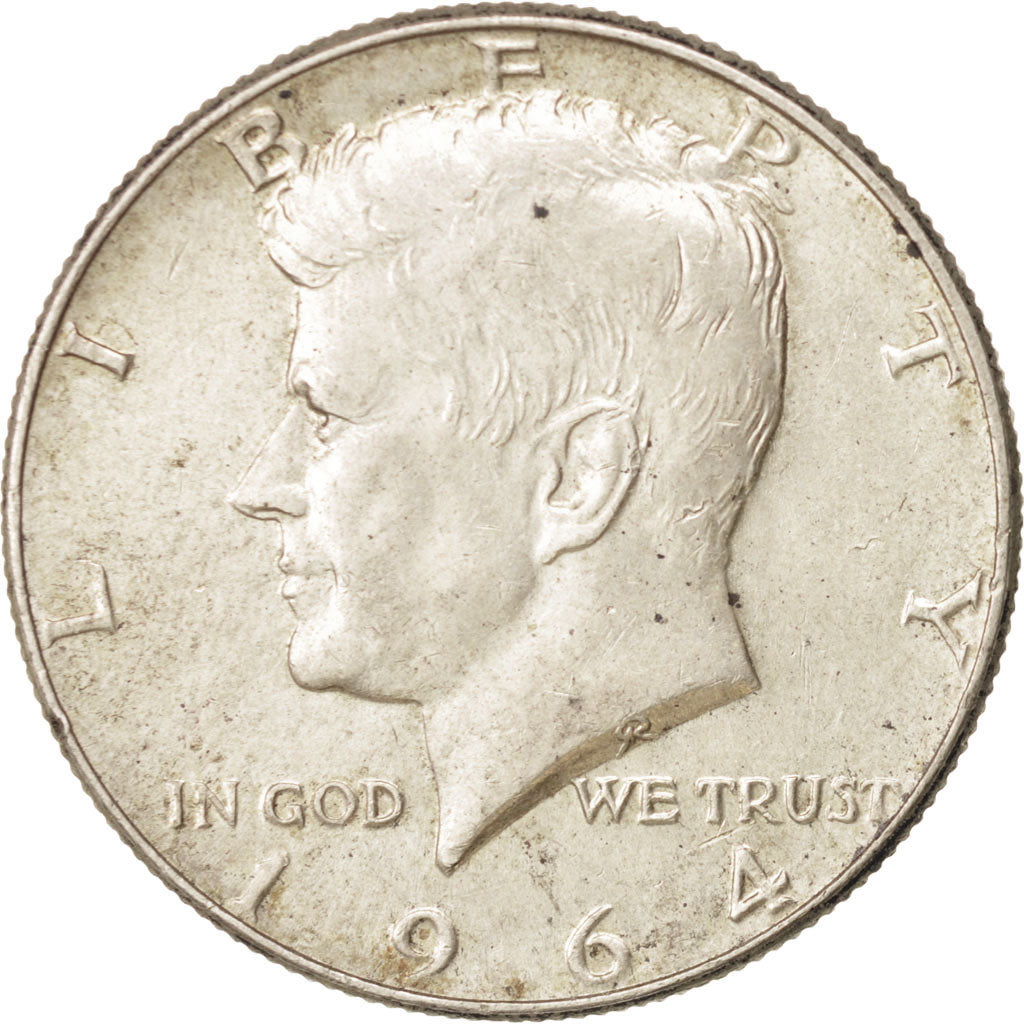 Coin, United States, Kennedy Half Dollar, Half Dollar, 1964, U.S. Mint