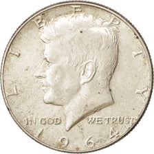 Coin, United States, Kennedy Half Dollar, Half Dollar, 1964, U.S. Mint