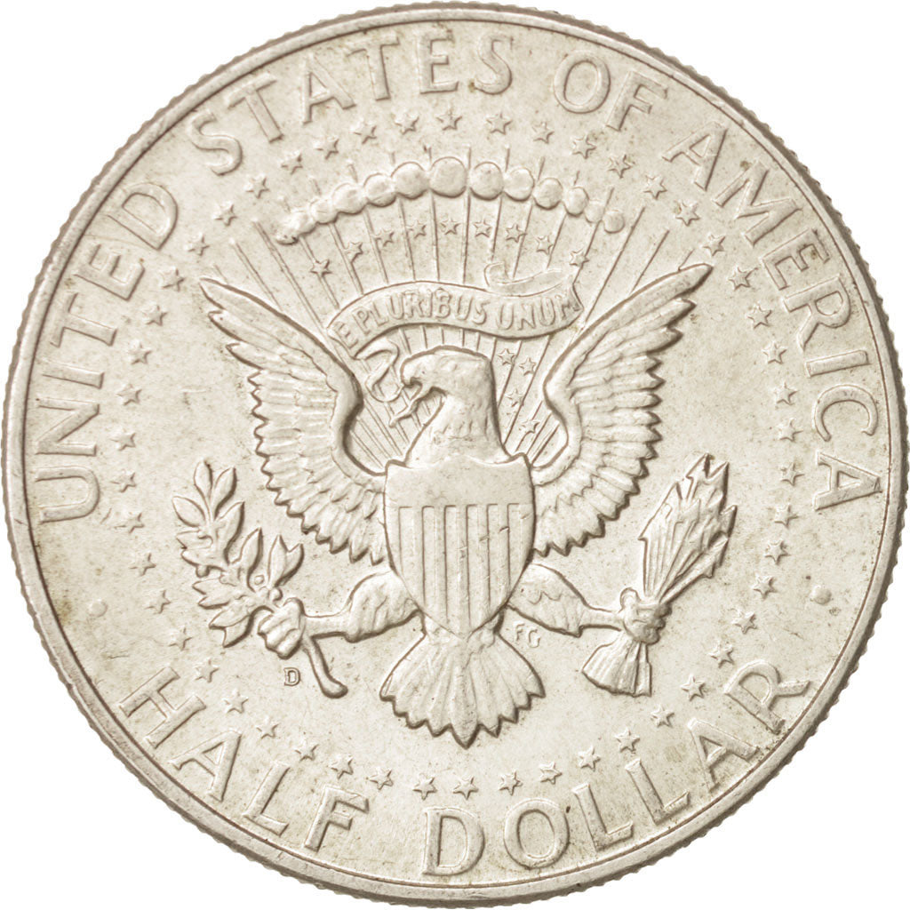 Coin, United States, Kennedy Half Dollar, Half Dollar, 1964, U.S. Mint, Denver