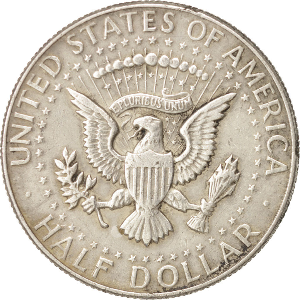 Coin, United States, Kennedy Half Dollar, Half Dollar, 1966, U.S. Mint