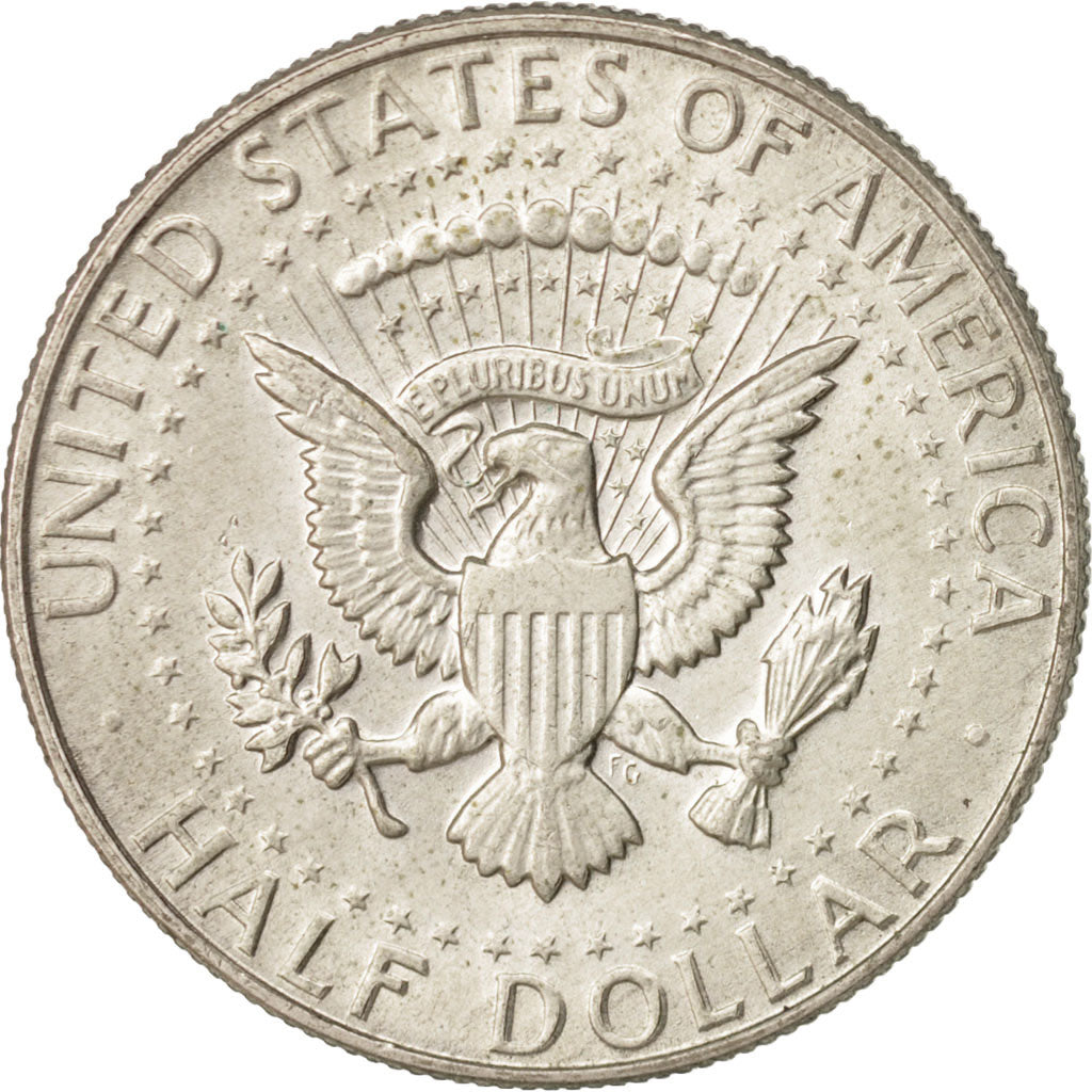 Coin, United States, Kennedy Half Dollar, Half Dollar, 1968, U.S. Mint, Denver