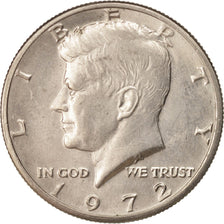 Coin, United States, Kennedy Half Dollar, Half Dollar, 1972, U.S. Mint