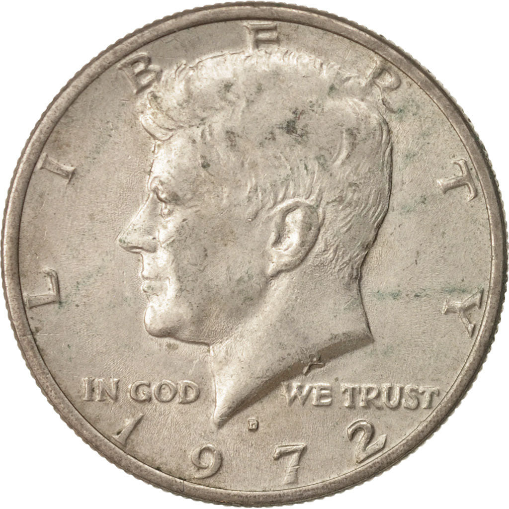 Coin, United States, Kennedy Half Dollar, Half Dollar, 1972, U.S. Mint, Denver