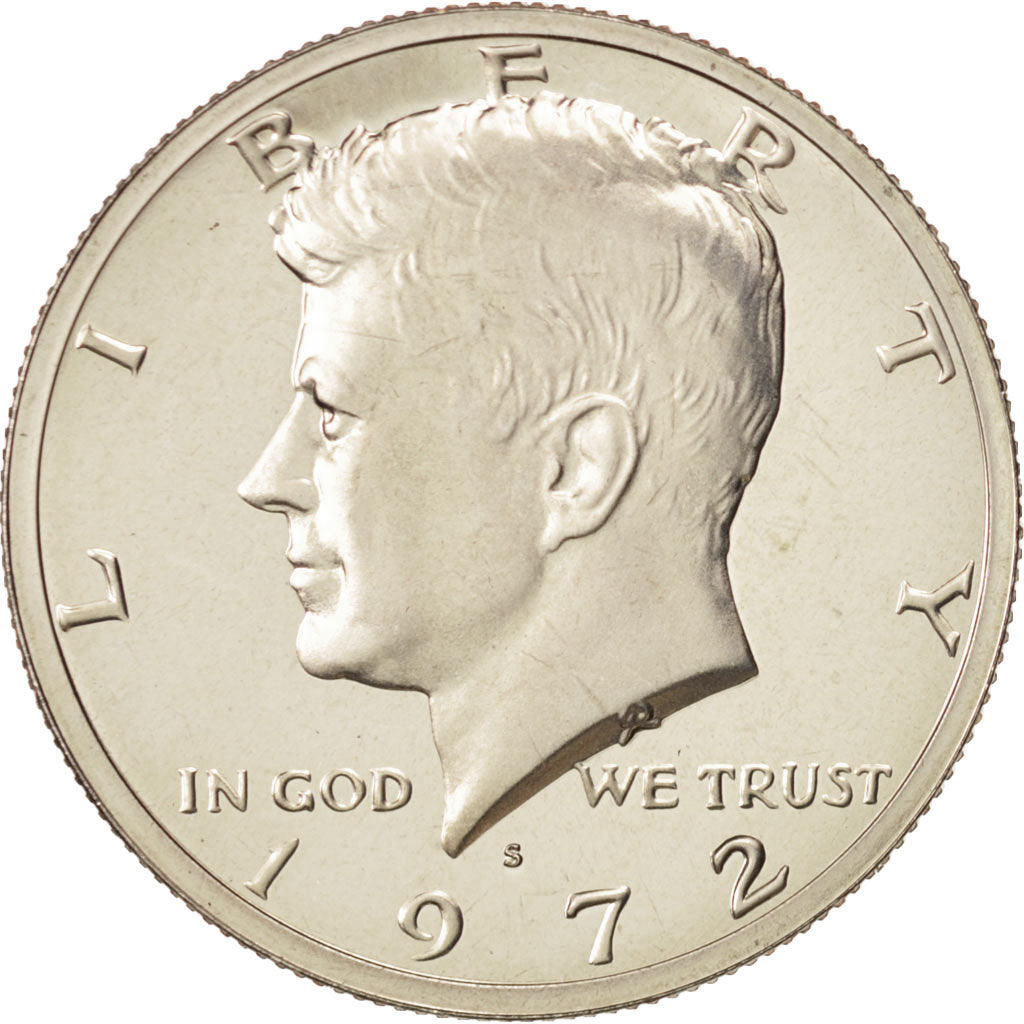 United States, Kennedy Half Dollar, 1972, San Francisco, MS, KM:202b