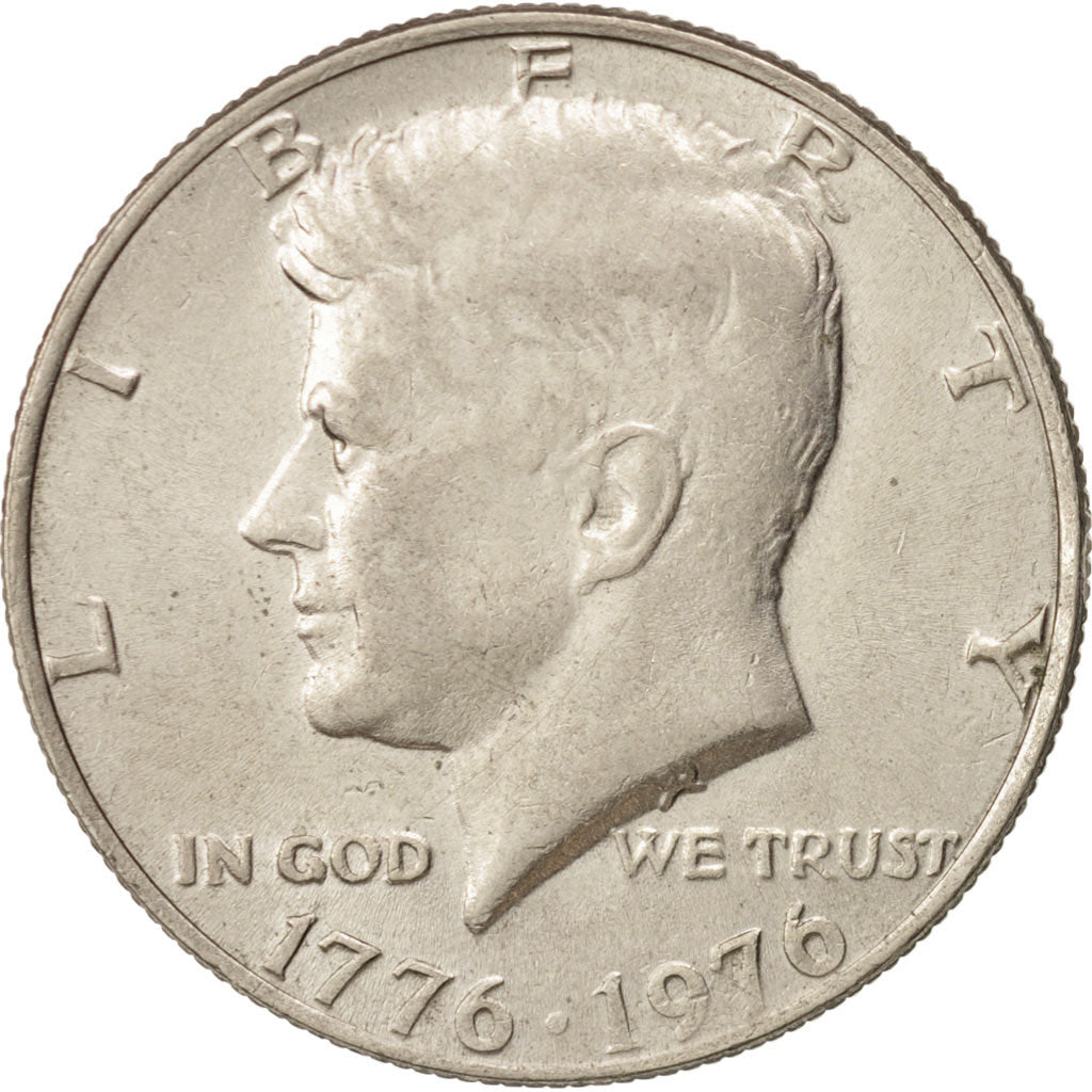 Coin, United States, Kennedy Half Dollar, Half Dollar, 1976, U.S. Mint