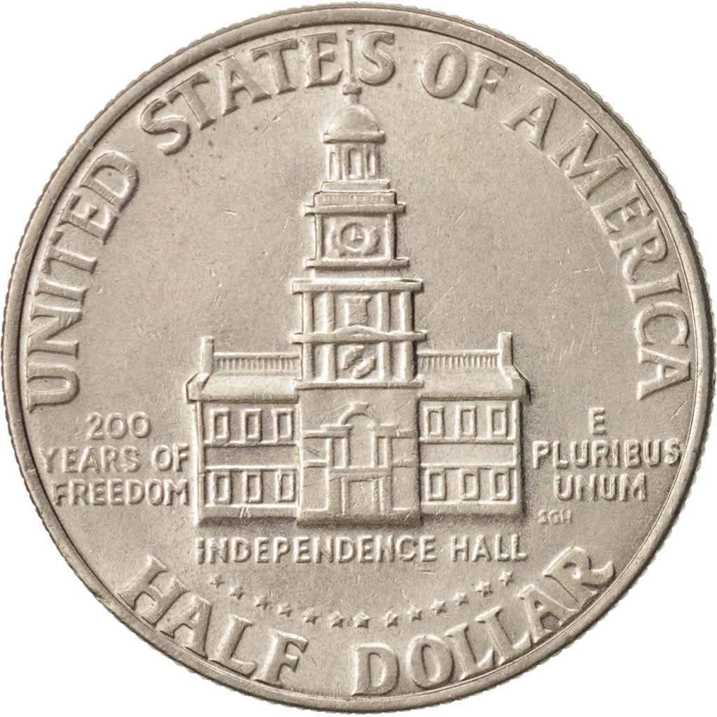 Coin, United States, Kennedy Half Dollar, Half Dollar, 1976, U.S. Mint