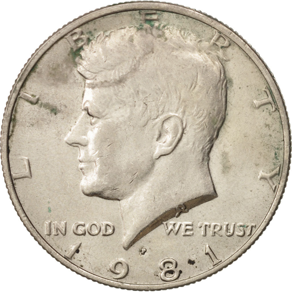 United States, Kennedy Half Dollar, 1981, Philadelphia, EF, KM:A202b