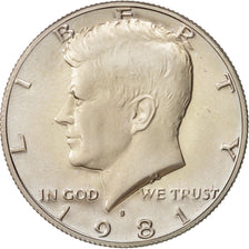 United States, Kennedy Half Dollar, 1981, San Francisco, MS, KM:A202b