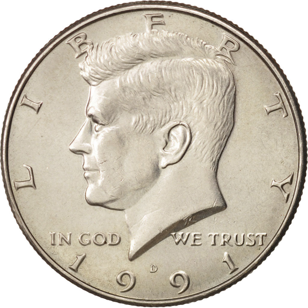 United States, Kennedy Half Dollar, 1991, Denver, MS, KM:A202b