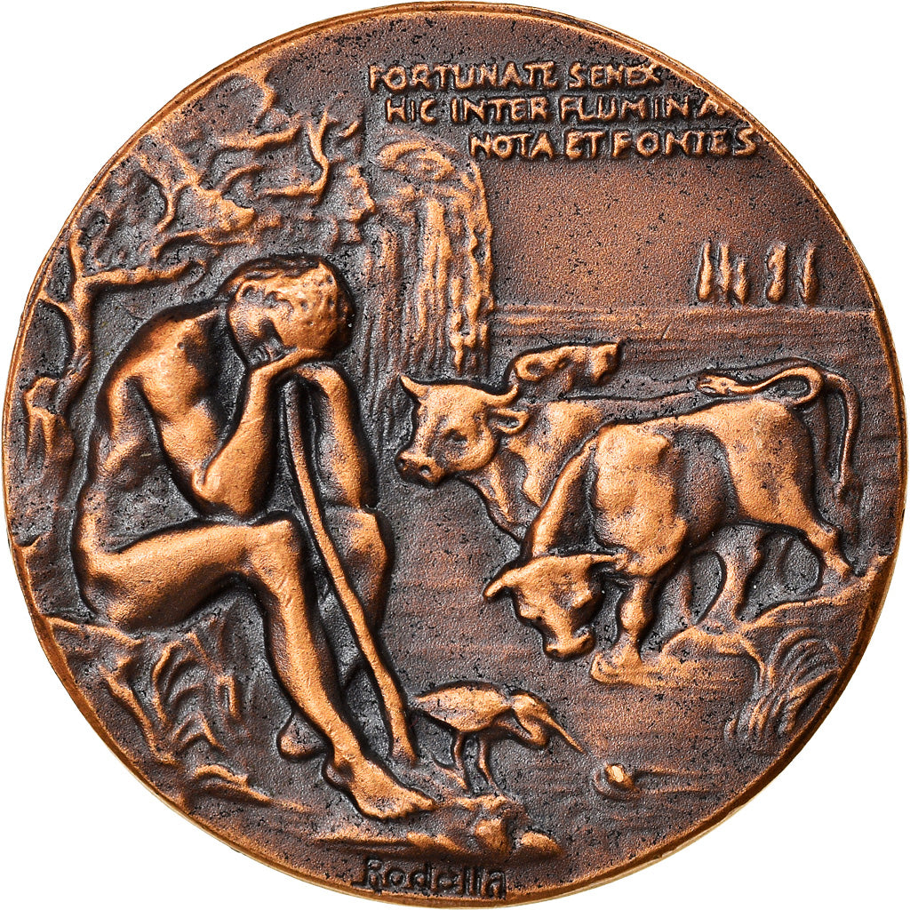 Italy, Medal, Publius Virgilius Maro, Religions & beliefs, 1981, Rodella