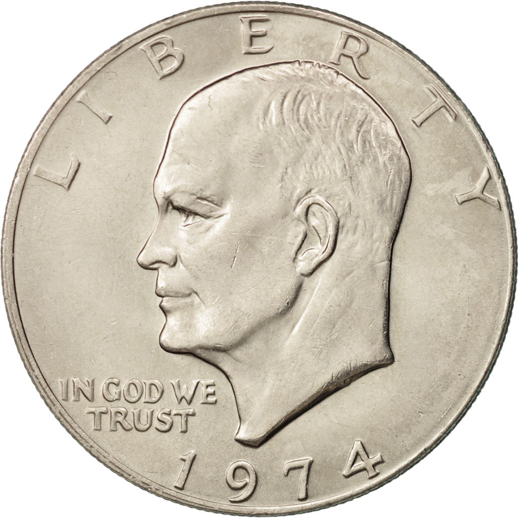 United States, Eisenhower Dollar, 1974, Philadelphia, AU, KM:203
