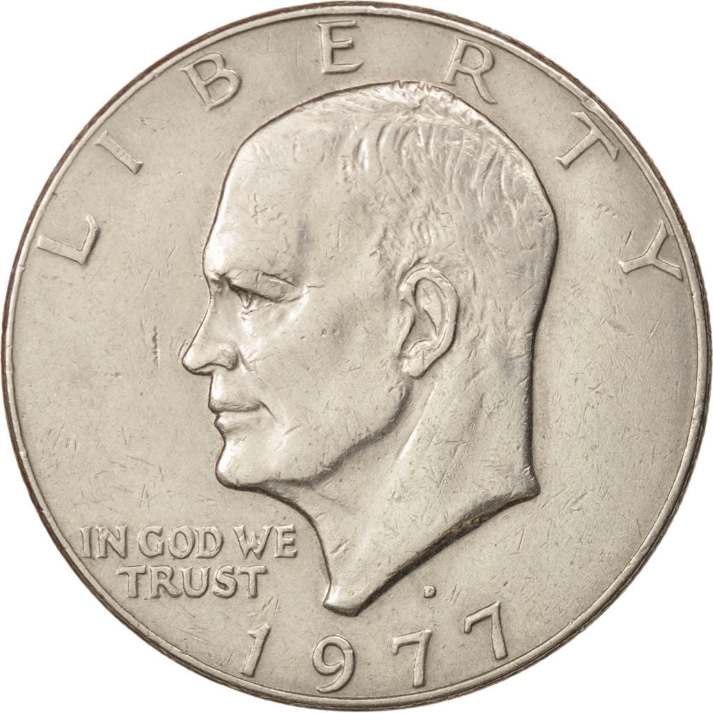 United States, Eisenhower Dollar, 1977, Denver, EF, KM:A203