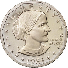 United States, Susan B. Anthony Dollar, 1981, San Francisco, MS, KM:207