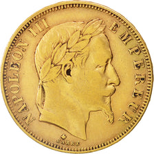 Monnaie, France, Napoleon III, Napoléon III, 50 Francs, 1865, Paris, TB, Or