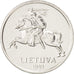Coin, Lithuania, Centas, 1991, MS(63), Aluminum, KM:85