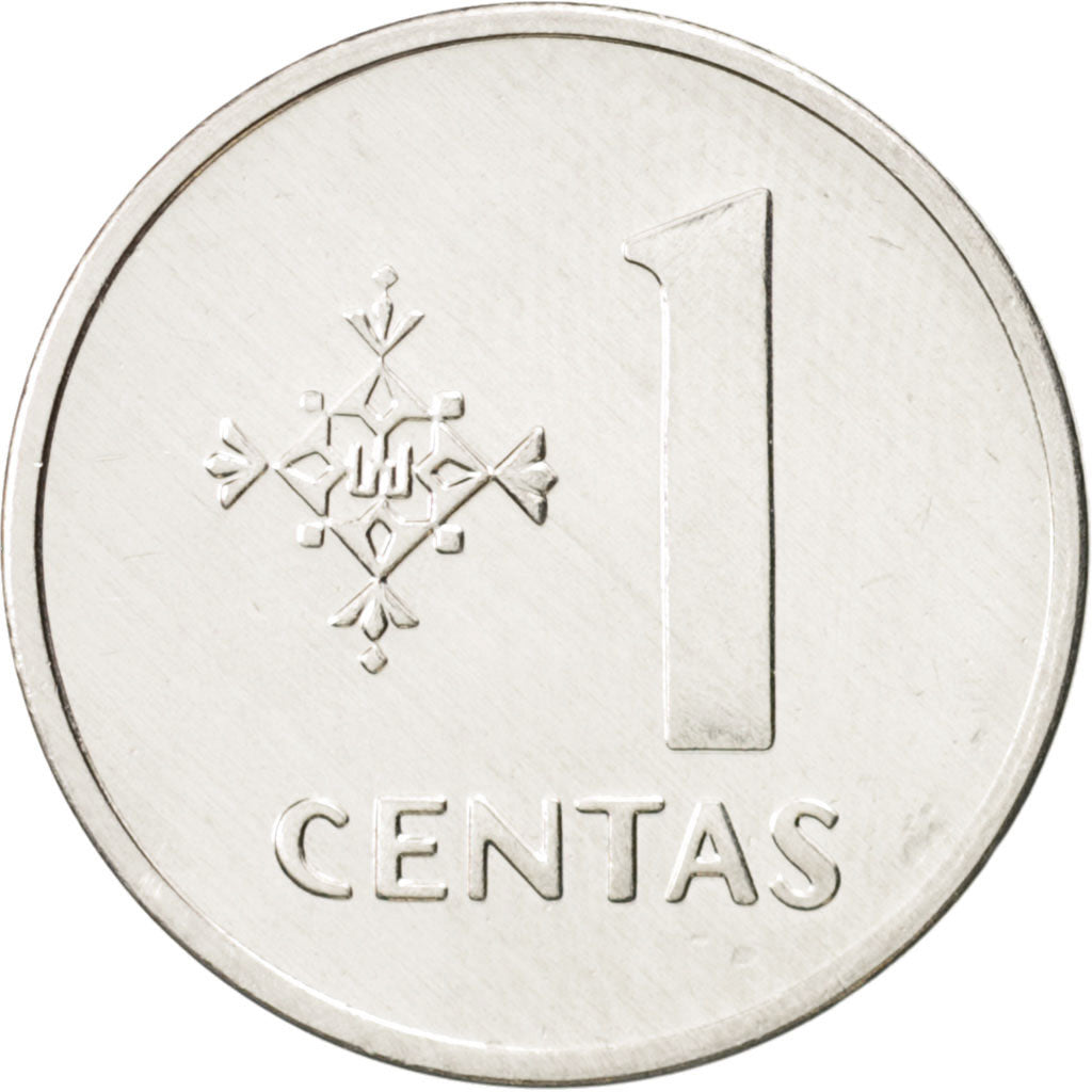 Coin, Lithuania, Centas, 1991, MS(63), Aluminum, KM:85