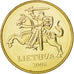 Coin, Lithuania, 20 Centu, 2008, MS(63), Nickel-brass, KM:107