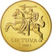 Lituania, 50 Centu, 2008, SPL, Nichel-ottone, KM:108