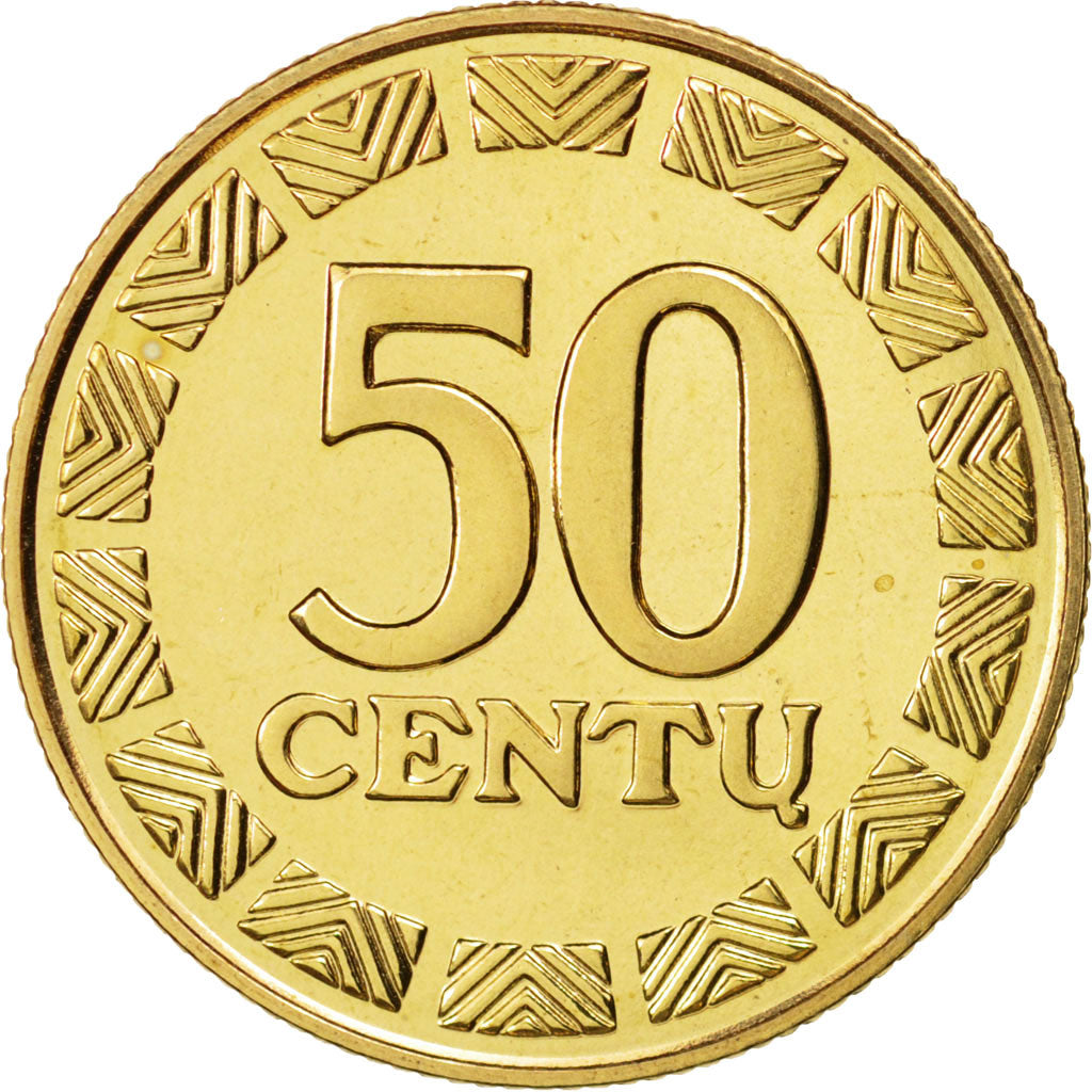 Lituania, 50 Centu, 2008, SPL, Nichel-ottone, KM:108