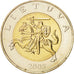 Lithuania, 5 Litai, 2008, UNZ, Bi-Metallic, KM:113