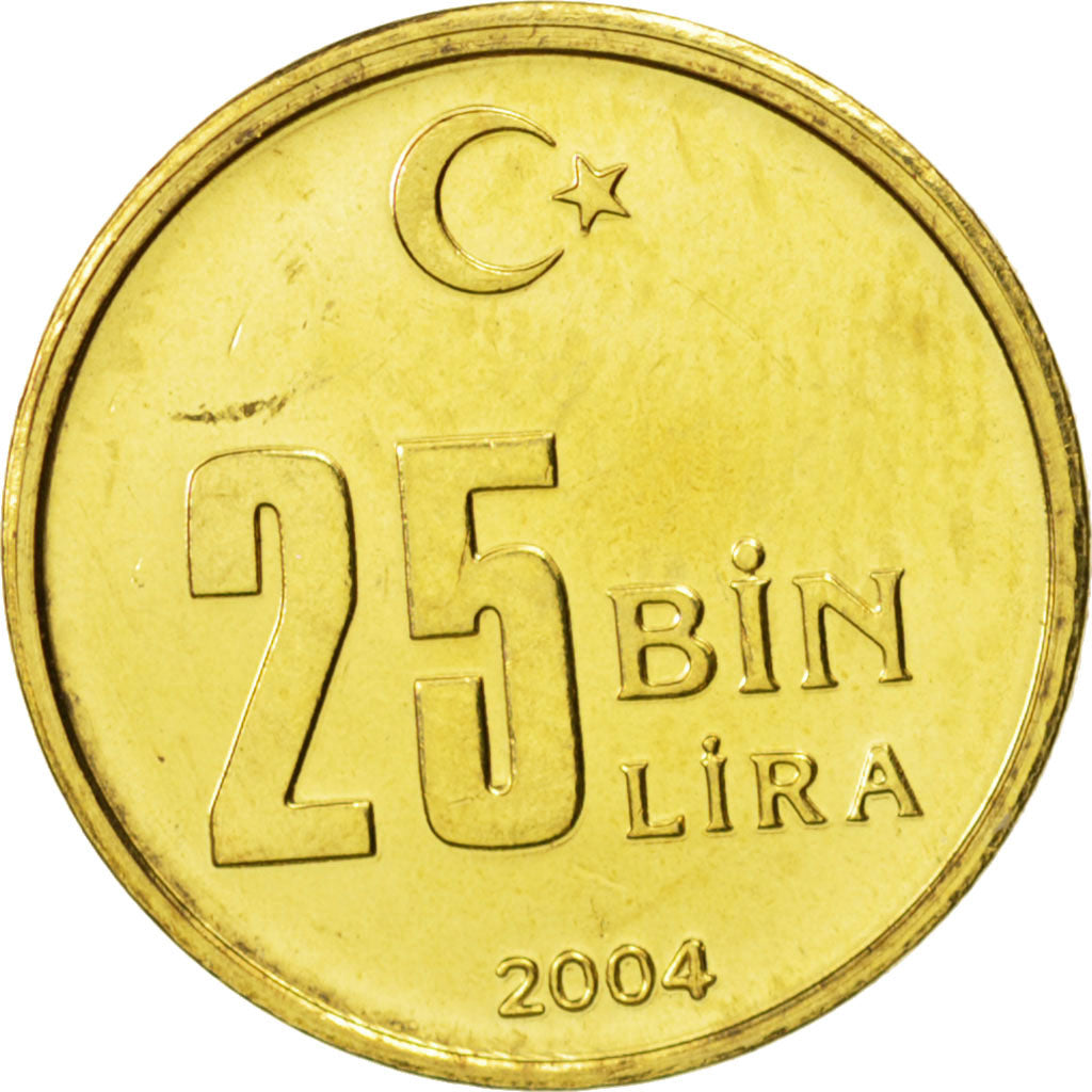Turchia, 250000 Lira, 2004, Istanbul, SPL, Rame-nichel-zinco, KM:1137