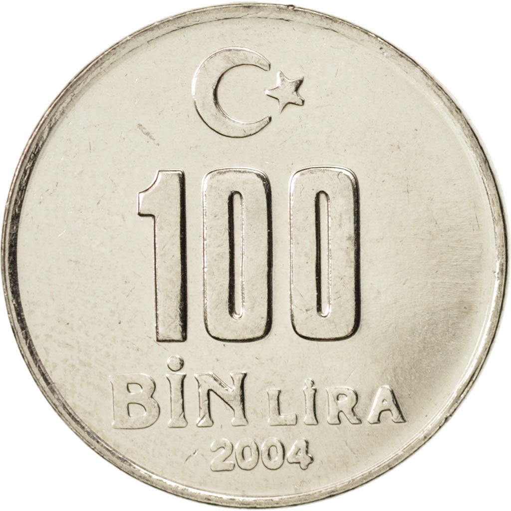 Turkey, 100000 Lira, 100 Bin Lira, 2004, Istanbul, MS(63), KM:1106