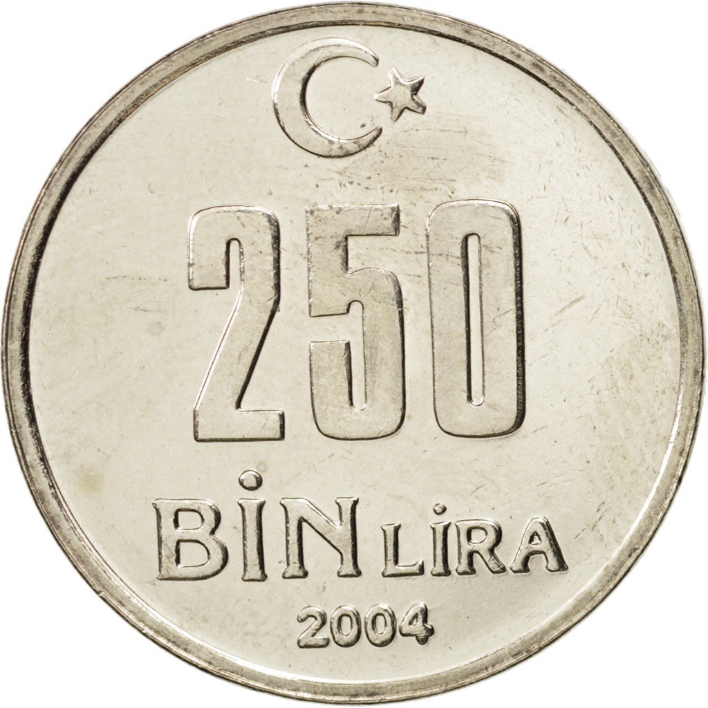 Monnaie, Turquie, 250000 Lira, 2004, Istanbul, SPL, Copper-Nickel-Zinc, KM:1137