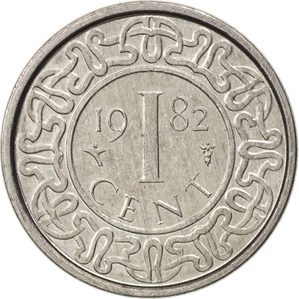 Coin, Surinam, Cent, 1982, MS(63), Aluminum, KM:11a