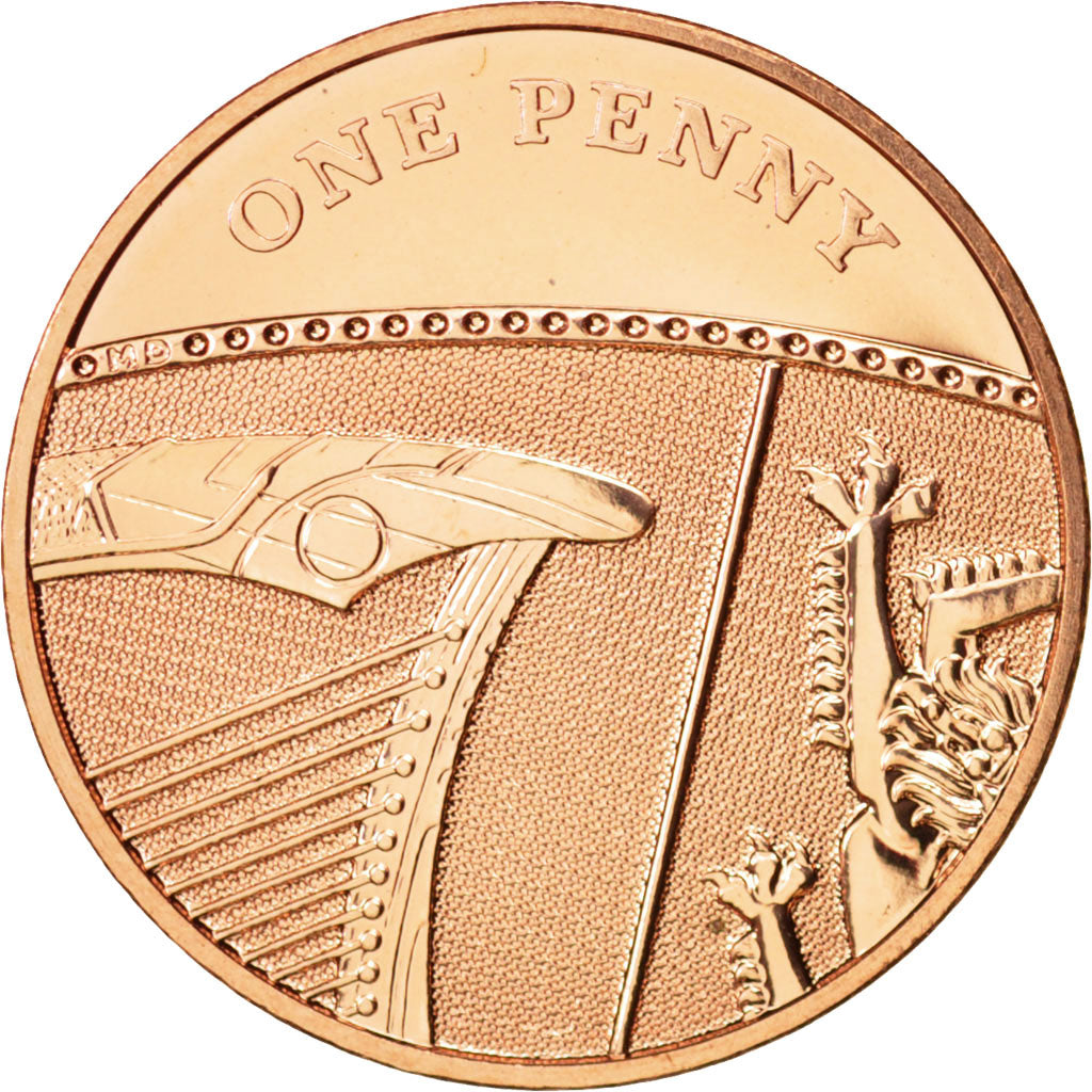 Coin, Great Britain, Elizabeth II, Penny, 2008, MS(63), Copper Plated Steel