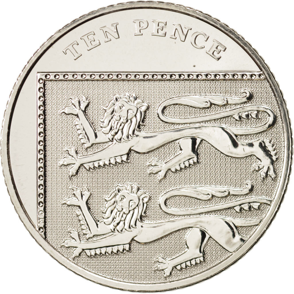 Coin, Great Britain, Elizabeth II, 10 Pence, 2008, MS(63), Copper-nickel