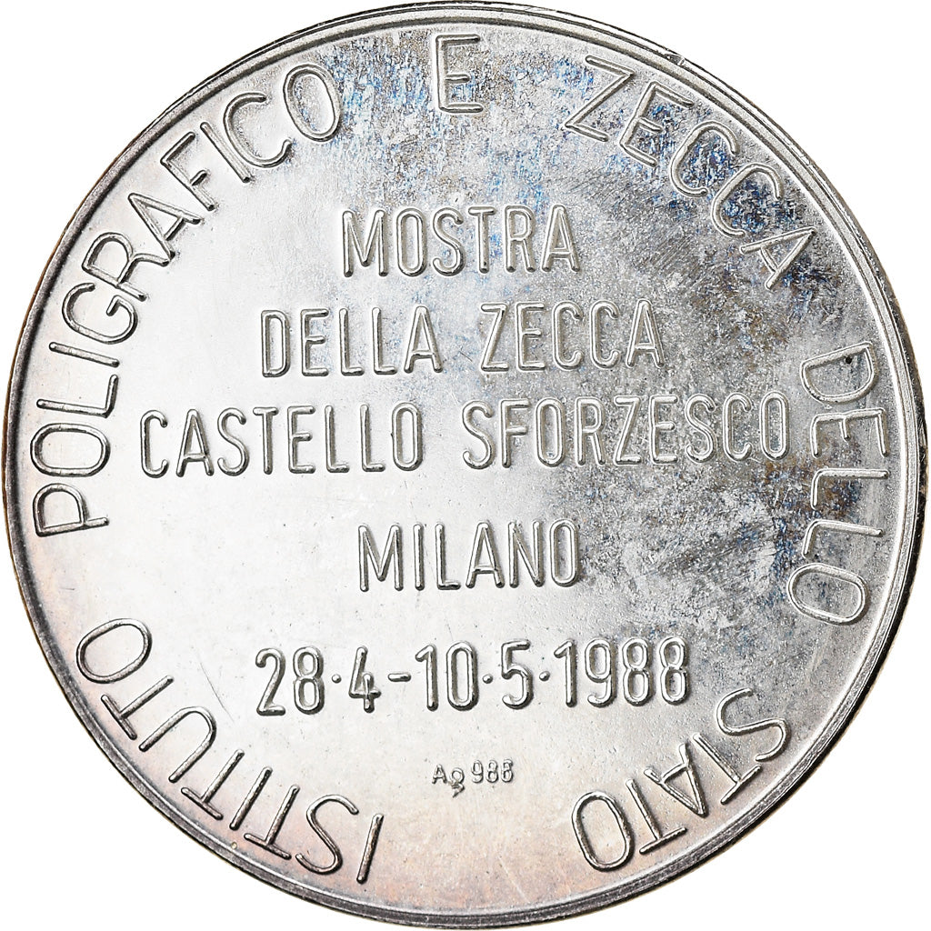 Italia, medaglia, Istituto Poligrafico e Zecca dello Stato, Milano, 1988